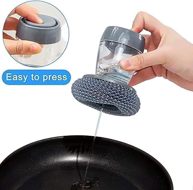 Liquid Soap Dispensing Palm Brush