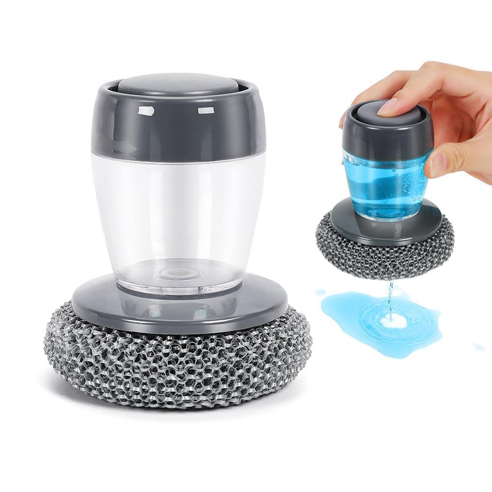 Liquid Soap Dispensing Palm Brush