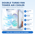 Dual Mini Cooler & Warmer – Portable Double-Door Mini Fridge for Skincare, Drinks & Car